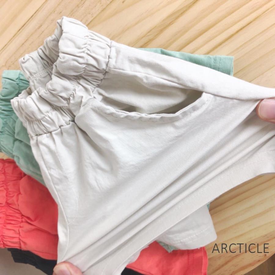 韓国 子供服　article 無地ハーフパンツ【KK3-3-L】